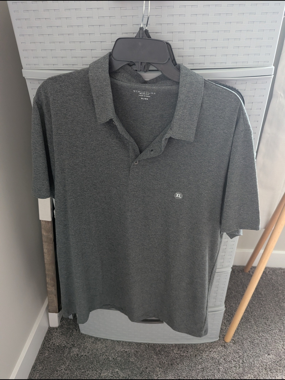 Structure Men's Dark Gray Polo Shirt